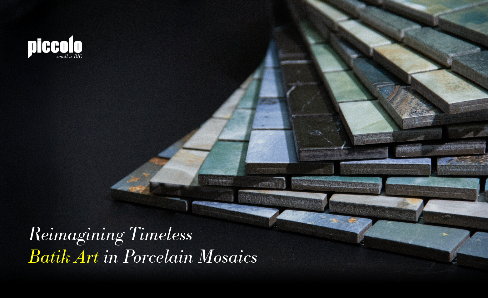 Reimagining Timeless Batik Art in Porcelain Mosaics