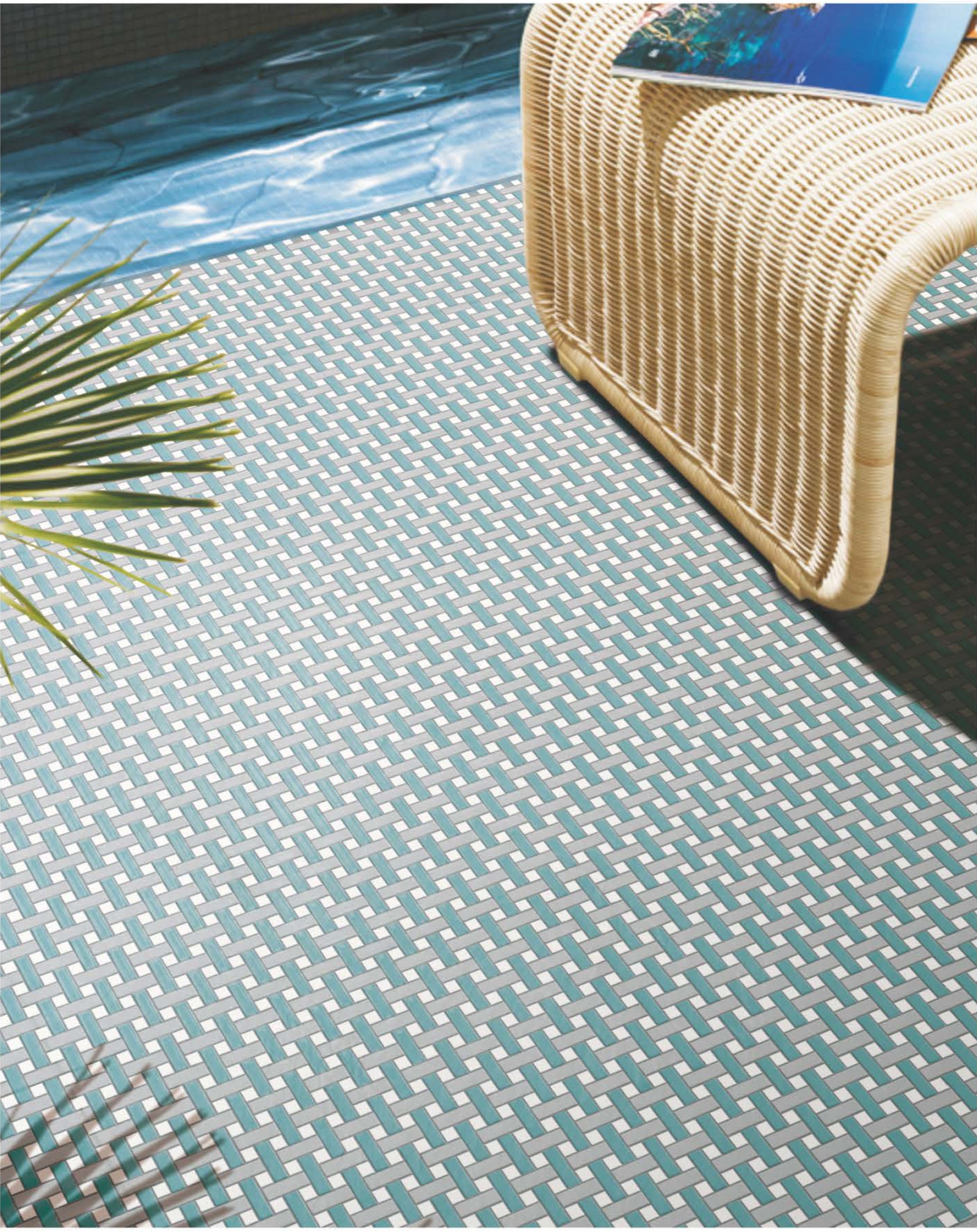 2.5x7.5 cm Basketweave | Blend