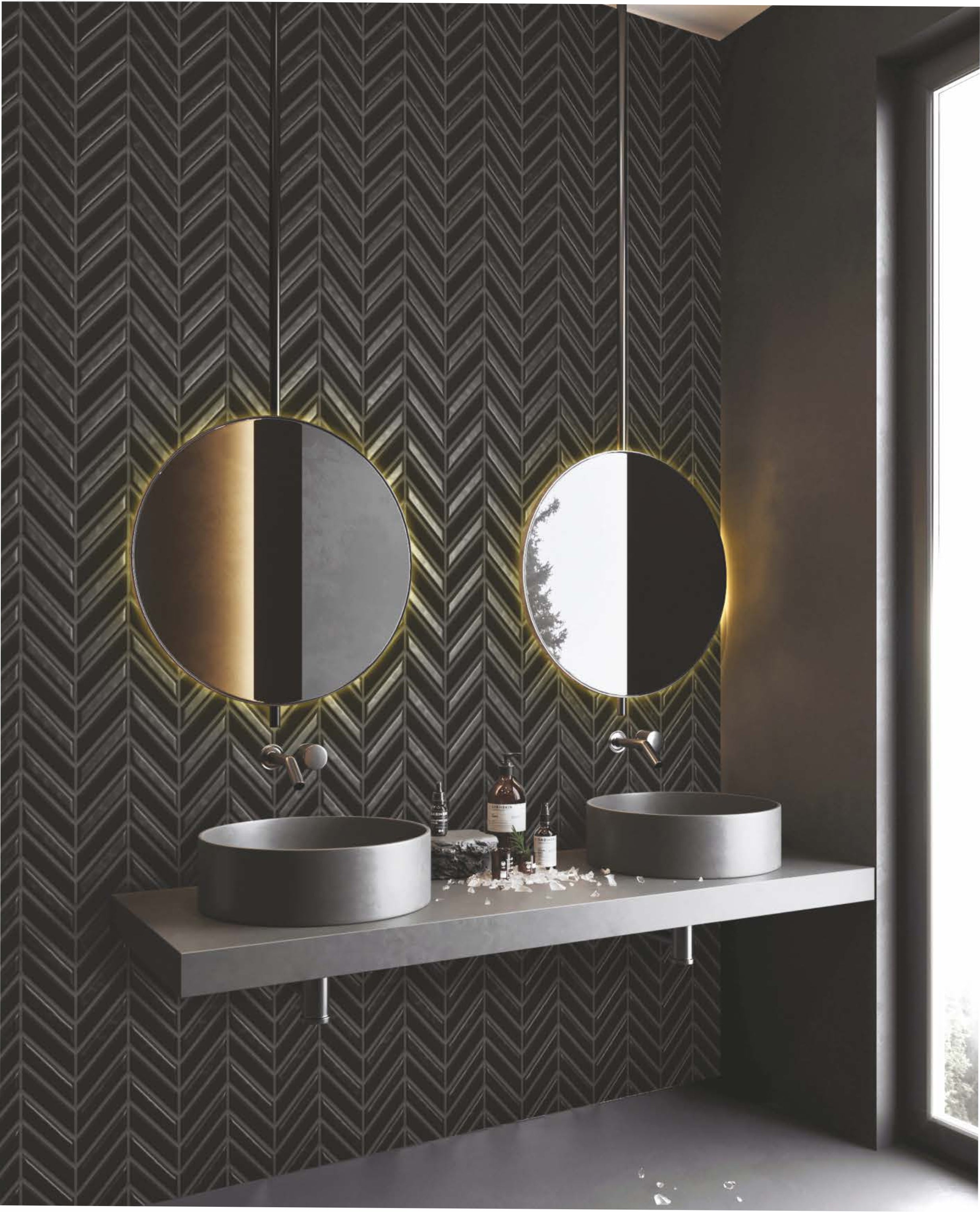3x12 cm Chevron Herringbone | Decoration