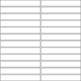 2.5x15 cm Aligned