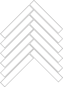 2.5x15 cm Herringbone