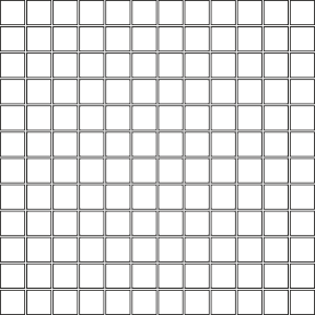 2.5cmx2.5cm Aligned