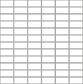 2.5x5 cm Aligned