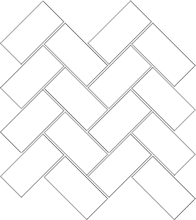 5x10cm Herringbone